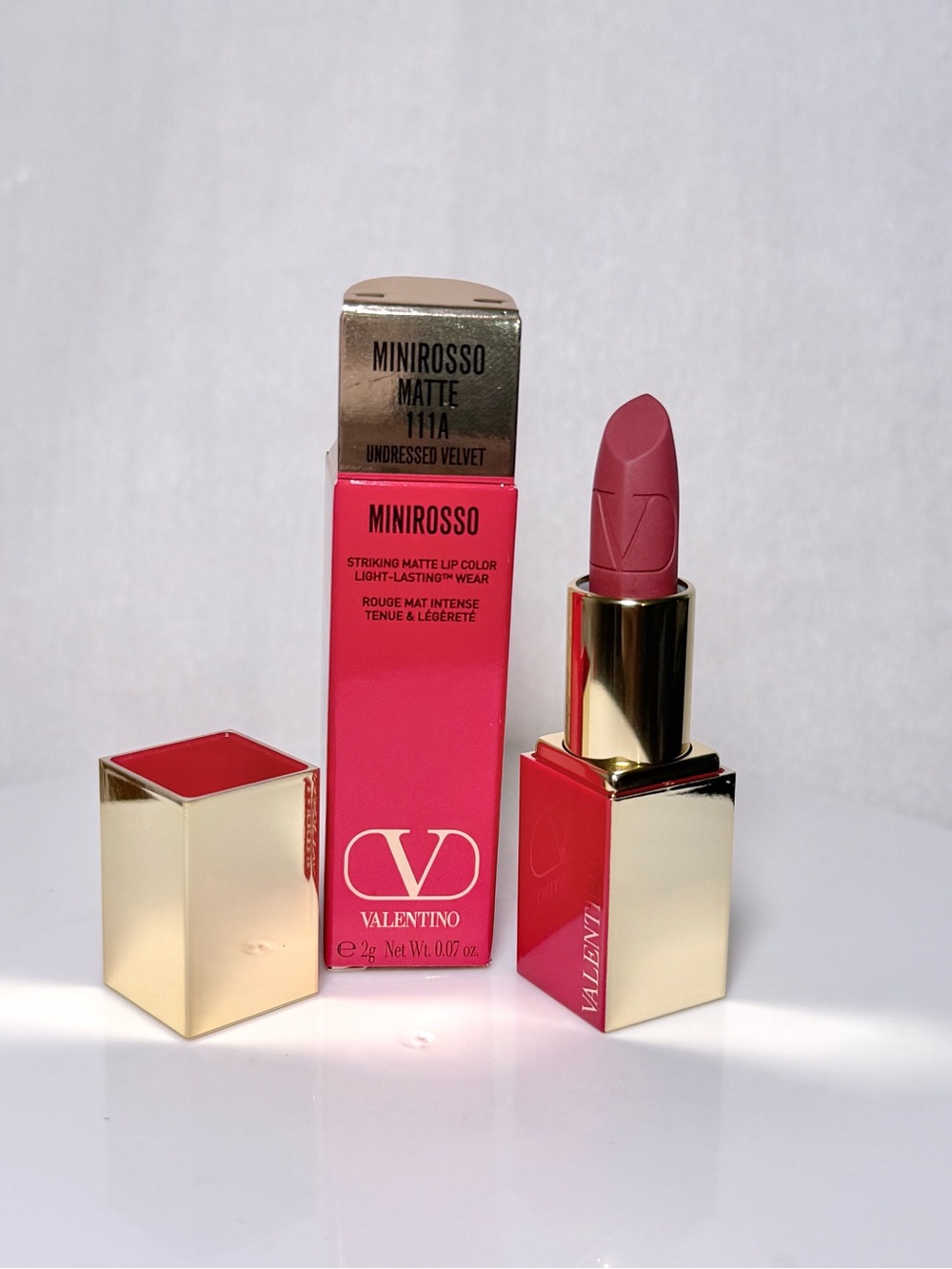 Valentino Minirosso Matte Lipstick in Undressed Velvet 111a